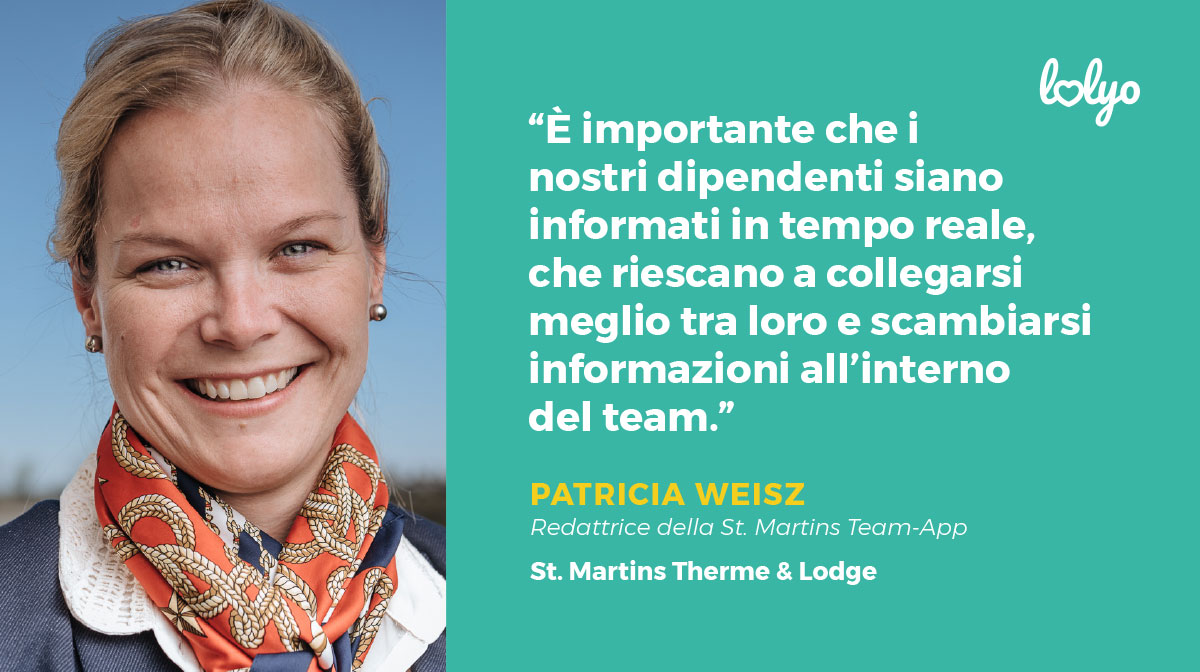 Ritratto di patricia weisz delle terme st.martins con affianco la propria citazione