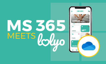 LOLYO intranet mobile app collegato a MS 365